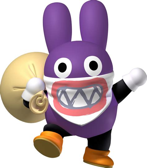 purple rabbit mario|purple mario character.